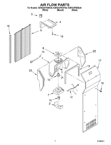 03 - Air Flow parts for Kitchenaid Refrigerator KSRG22FKWH04 from AppliancePartsPros.com