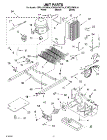 10 - Unit parts for Kitchenaid Refrigerator KSRG22FKWH04 from AppliancePartsPros.com