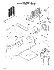 05 - Unit parts for Kitchenaid Refrigerator KTRP19KLBT01 from AppliancePartsPros.com