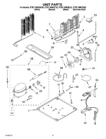 05 - Unit parts for Kitchenaid Refrigerator KTRC19MKWH02 from AppliancePartsPros.com