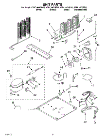 05 - Unit parts for Kitchenaid Refrigerator KTRC19KKWH02 from AppliancePartsPros.com