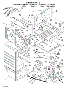 02 - Liner parts for Kitchenaid Refrigerator KTRC19MKBL02 from AppliancePartsPros.com