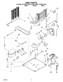 05 - Unit parts for Kitchenaid Refrigerator KTRS22ELWH00 from AppliancePartsPros.com