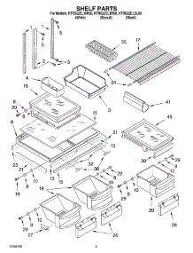03 - Shelf parts for Kitchenaid Refrigerator KTRS22ELBT00 from AppliancePartsPros.com
