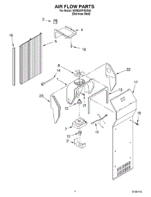 03 - Air Flow parts for Kitchenaid Refrigerator KSRG22FKSS03 from AppliancePartsPros.com