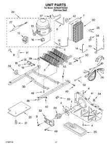 10 - Unit parts for Kitchenaid Refrigerator KSRG22FKSS03 from AppliancePartsPros.com