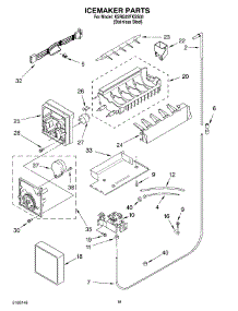 11 - Ice Maker parts for Kitchenaid Refrigerator KSRG22FKSS03 from AppliancePartsPros.com