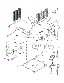 Unit parts for Kitchenaid Refrigerator KTRA19ELBT01 from AppliancePartsPros.com