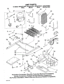11 - Unit Parts parts for Kitchenaid Refrigerator KSRA25FKSS01 from AppliancePartsPros.com