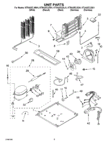 05 - Unit parts for Kitchenaid Refrigerator KTRA22ELSS01 from AppliancePartsPros.com