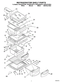 03 - Refrigerator Shelf Parts parts for Kitchenaid Refrigerator KSRA25FKBT01 from AppliancePartsPros.com