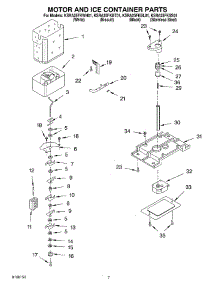 05 - Motor And Ice Container Parts parts for Kitchenaid Refrigerator KSRA25FKBT01 from AppliancePartsPros.com
