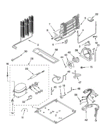 Unit parts for Kitchenaid Refrigerator KTRA22ELBL01 from AppliancePartsPros.com