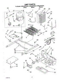 11 - Unit parts for Kitchenaid Refrigerator KSRU25FKBT03 from AppliancePartsPros.com