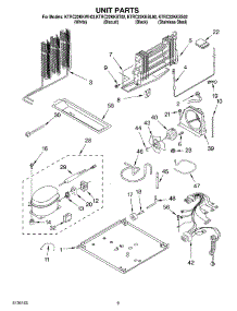 05 - Unit parts for Kitchenaid Refrigerator KTRC22KKBT02 from AppliancePartsPros.com