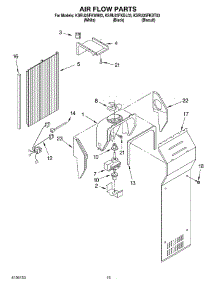 09 - Air Flow parts for Kitchenaid Refrigerator KSRU25FKBL03 from AppliancePartsPros.com