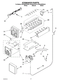 10 - Ice Maker parts for Kitchenaid Refrigerator KSRU22FKWH03 from AppliancePartsPros.com