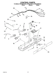 11 - Control parts for Kitchenaid Refrigerator KSRU22FKWH03 from AppliancePartsPros.com
