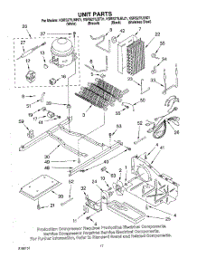 11 - Unit parts for Kitchenaid Refrigerator KSRS27ILBL01 from AppliancePartsPros.com