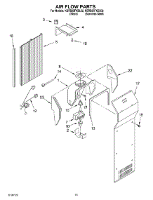 09 - Air Flow parts for Kitchenaid Refrigerator KSRS25FKSS02 from AppliancePartsPros.com