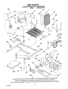 11 - Unit parts for Kitchenaid Refrigerator KSRS25FKSS02 from AppliancePartsPros.com