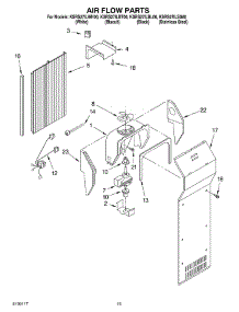09 - Air Flow parts for Kitchenaid Refrigerator KSRS27ILSS00 from AppliancePartsPros.com