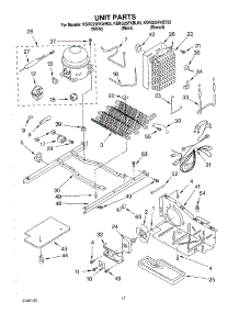 11 - Unit parts for Kitchenaid Refrigerator KSRG25FKWH03 from AppliancePartsPros.com