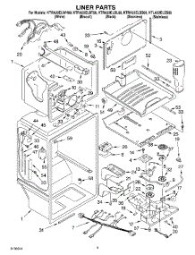 02 - Liner parts for Kitchenaid Refrigerator KTRA22ELBL00 from AppliancePartsPros.com