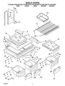 03 - Shelf parts for Kitchenaid Refrigerator KTLA19ELSS00 from AppliancePartsPros.com