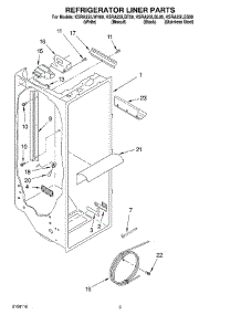 02 - Refrigerator Liner Parts parts for Kitchenaid Refrigerator KSRA25ILSS00 from AppliancePartsPros.com