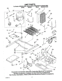 11 - Unit Parts parts for Kitchenaid Refrigerator KSRA25ILBT00 from AppliancePartsPros.com
