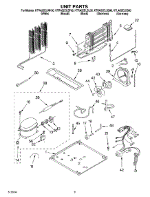 05 - Unit parts for Kitchenaid Refrigerator KTRA22ELWH00 from AppliancePartsPros.com