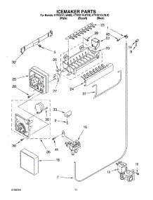 06 - Ice Maker parts for Kitchenaid Refrigerator KTRS21ELWH00 from AppliancePartsPros.com
