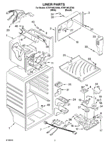 02 - Liner parts for Kitchenaid Refrigerator KTRP19KLBT00 from AppliancePartsPros.com
