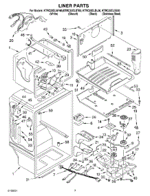 02 - Liner parts for Kitchenaid Refrigerator KTRC22ELBT00 from AppliancePartsPros.com