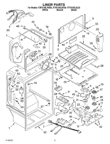 02 - Liner parts for Kitchenaid Refrigerator KTRS19ELBT00 from AppliancePartsPros.com