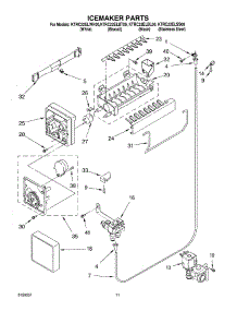 06 - Ice Maker parts for Kitchenaid Refrigerator KTRC22ELBT00 from AppliancePartsPros.com