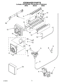 06 - Ice Maker parts for Kitchenaid Refrigerator KTRS19ELBT00 from AppliancePartsPros.com