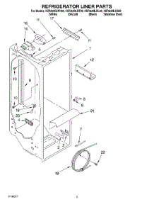 02 - Refrigerator Liner Parts parts for Kitchenaid Refrigerator KSRA22ILWH00 from AppliancePartsPros.com