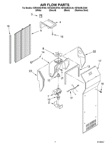 03 - Air Flow Parts parts for Kitchenaid Refrigerator KSRA22ILBT00 from AppliancePartsPros.com