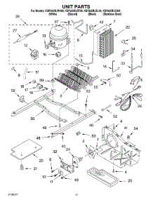 10 - Unit Parts parts for Kitchenaid Refrigerator KSRA22ILBT00 from AppliancePartsPros.com