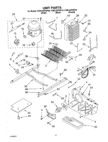 11 - Unit parts for Kitchenaid Refrigerator KSRU25FKWH02 from AppliancePartsPros.com