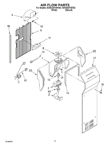 10 - Air Flow parts for Kitchenaid Refrigerator KSRD25FKBT02 from AppliancePartsPros.com