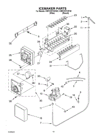12 - Ice Maker, Optional parts for Kitchenaid Refrigerator KSRD25FKBT02 from AppliancePartsPros.com