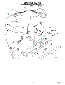 11 - Control parts for Kitchenaid Refrigerator KSRD22FKBT02 from AppliancePartsPros.com