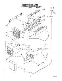 12 - Ice Maker, Optional parts for Kitchenaid Refrigerator KSRD22FKBT02 from AppliancePartsPros.com