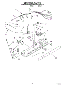 11 - Control parts for Kitchenaid Refrigerator KSRD25FKWH02 from AppliancePartsPros.com