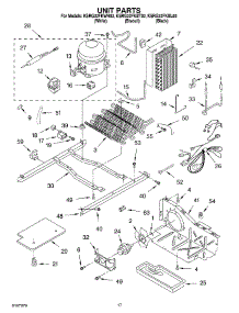 10 - Unit parts for Kitchenaid Refrigerator KSRG22FKBT02 from AppliancePartsPros.com