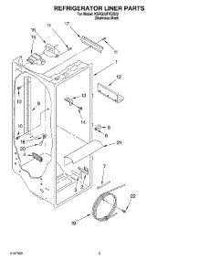 02 - Refrigerator Liner parts for Kitchenaid Refrigerator KSRG22FKSS02 from AppliancePartsPros.com