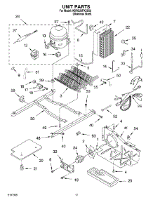 10 - Unit parts for Kitchenaid Refrigerator KSRG22FKSS02 from AppliancePartsPros.com